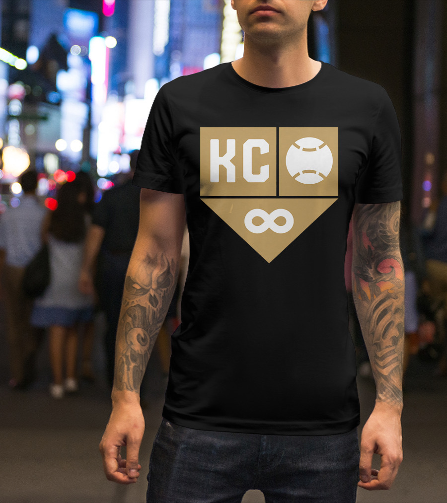 Kansas City Baseball Forever KC Missouri State Infinity T-Shirt
