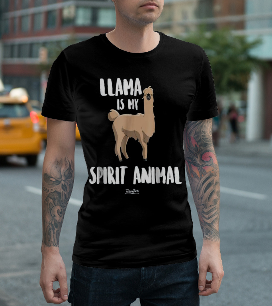 Llama Is My Spirit Animal TeesHive T-Shirt