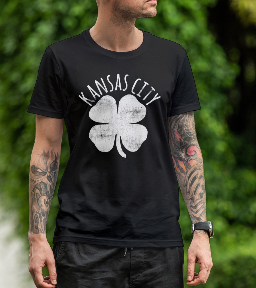 KANSAS CITY Shamrock Irish St. Patrick's Day T-Shirt