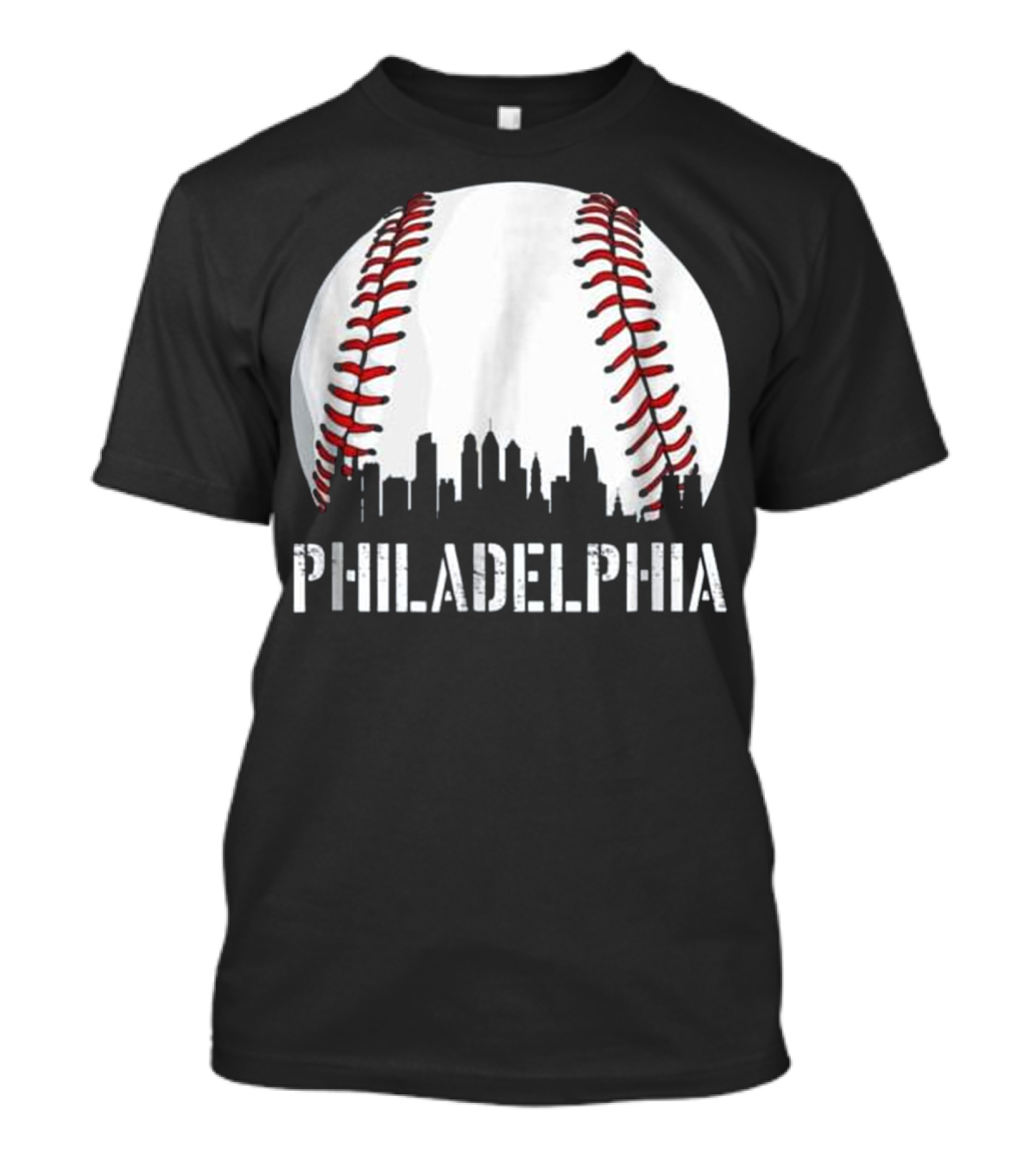 Philadelphia Baseball Philly Downtown Skyline T-Shirt