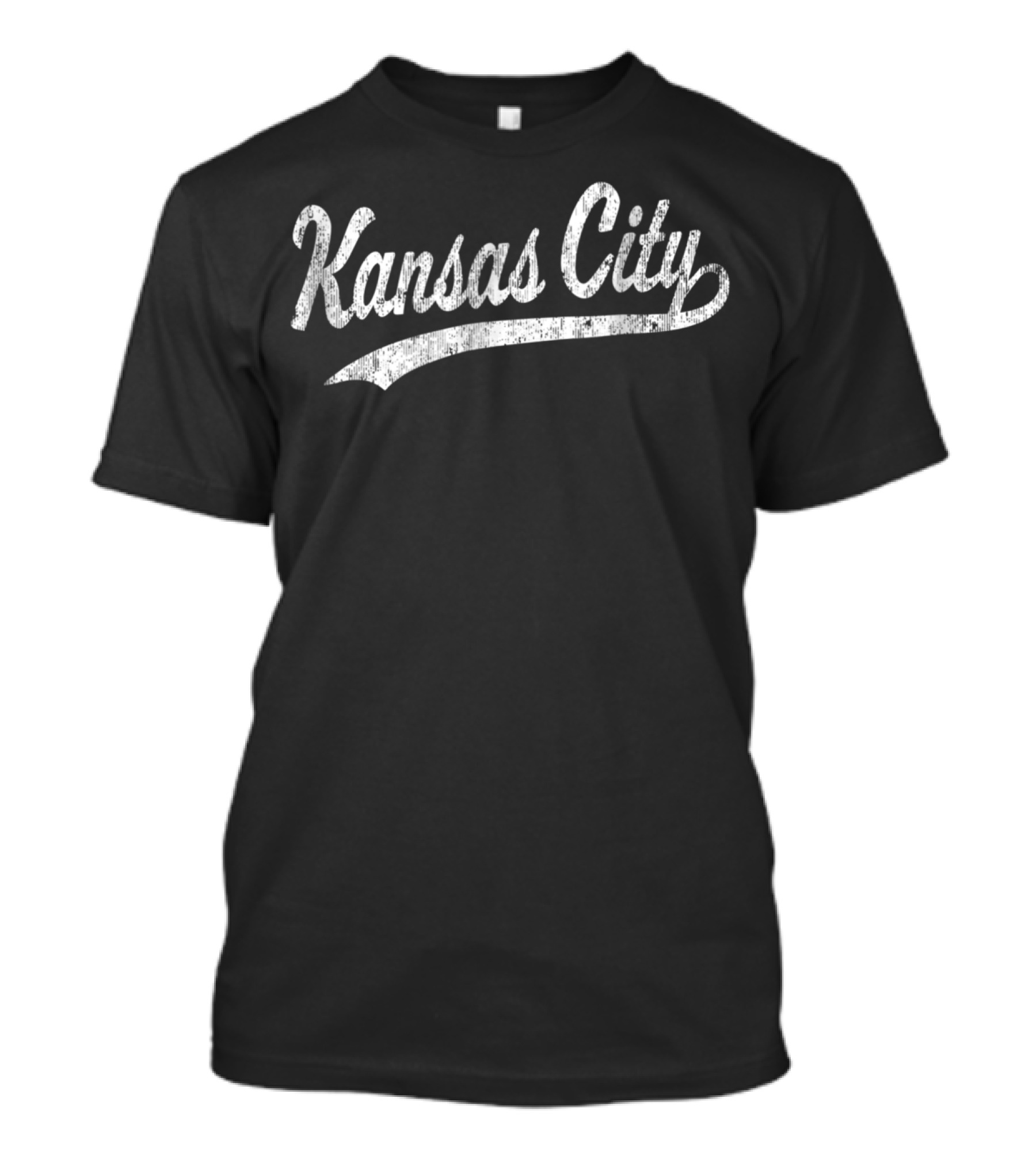Kansas City KC Vintage Baseball Script T-Shirt