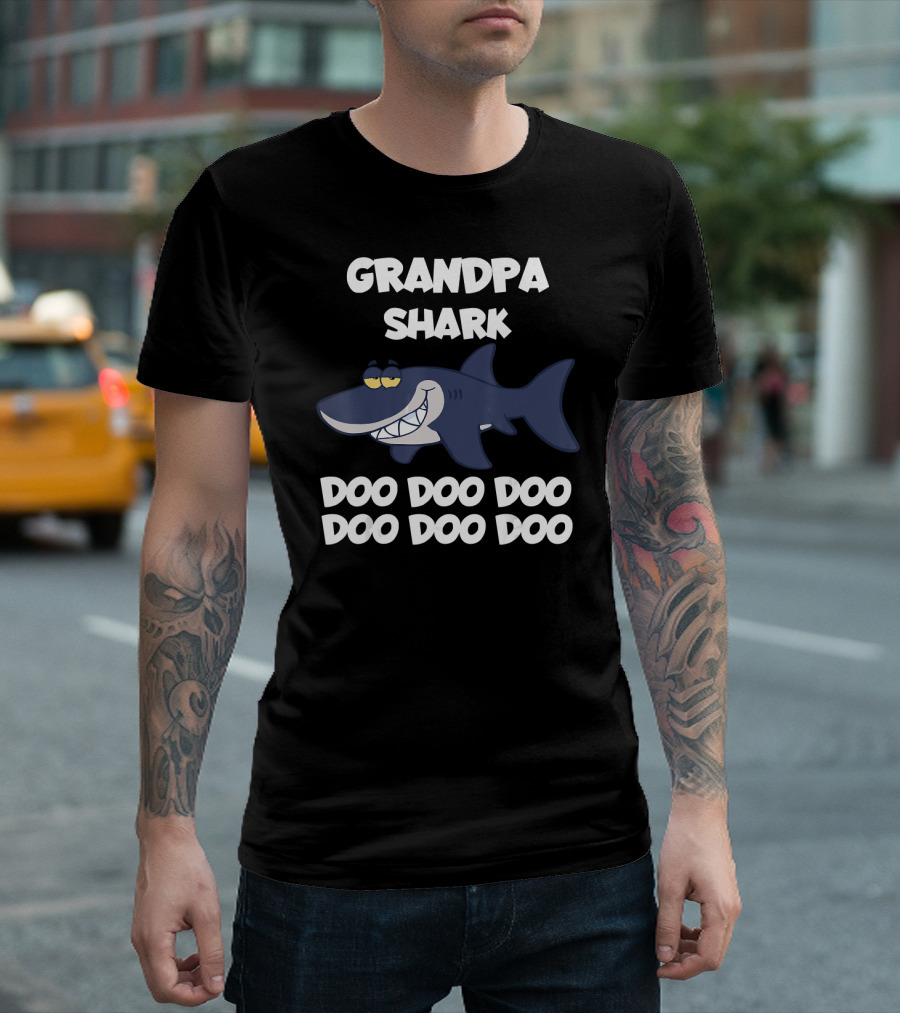 Grandpa Shark Doo Doo Doo Doo Doo Doo T-Shirt