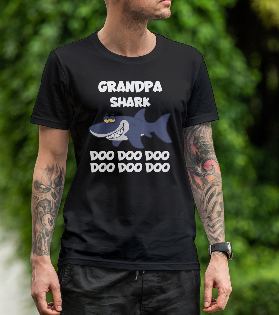 Grandpa Shark Doo Doo Doo Doo Doo Doo T-Shirt