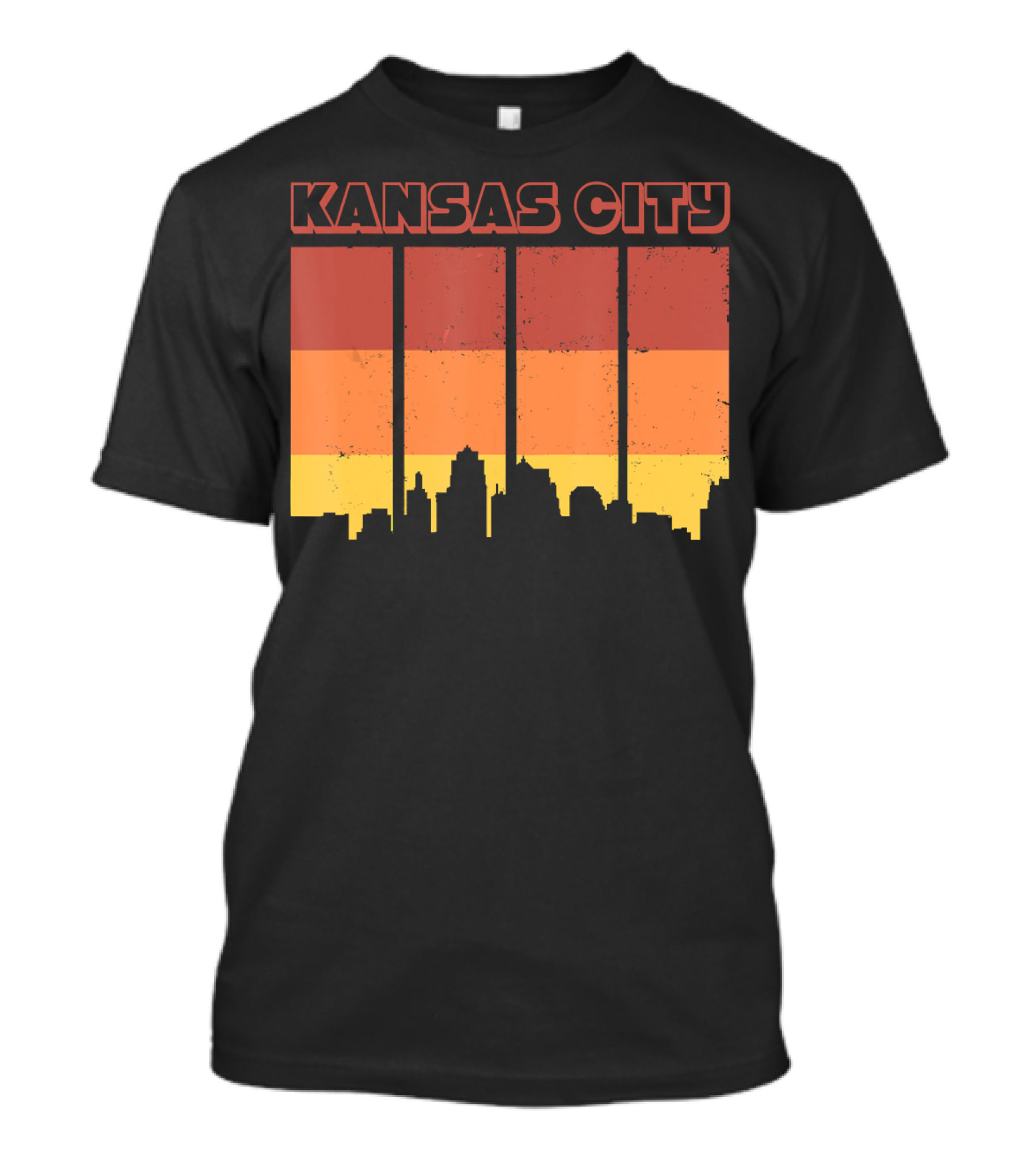 Kansas City Skyline 70s Retro Vintage Souvenir T-Shirt