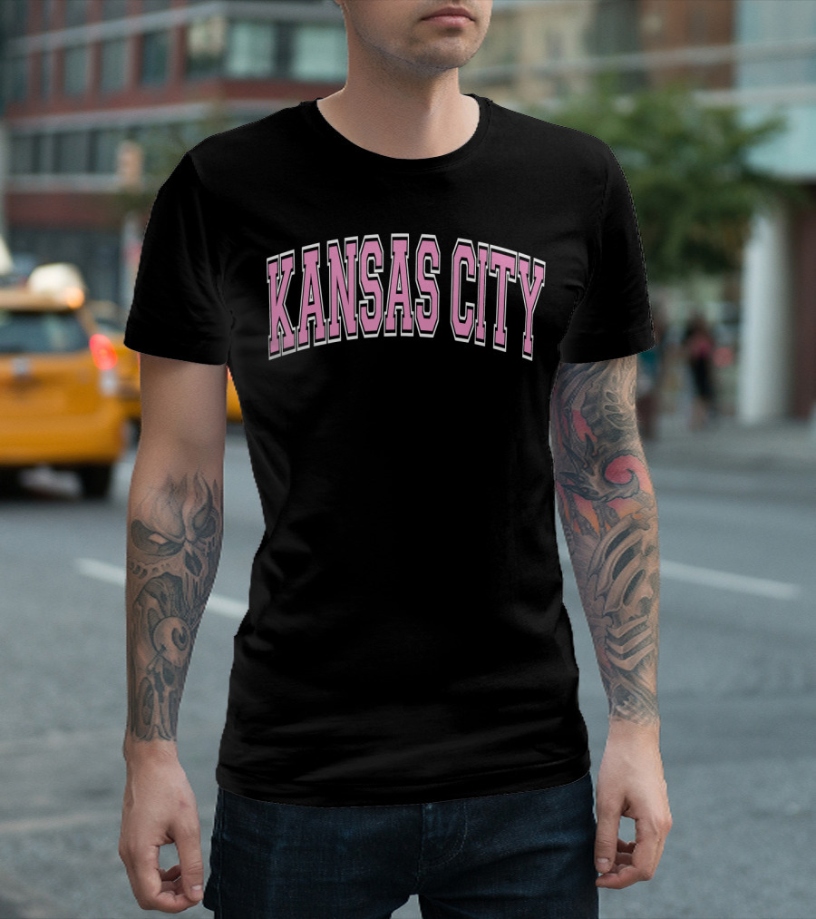Kansas City Pink Varsity T-Shirt