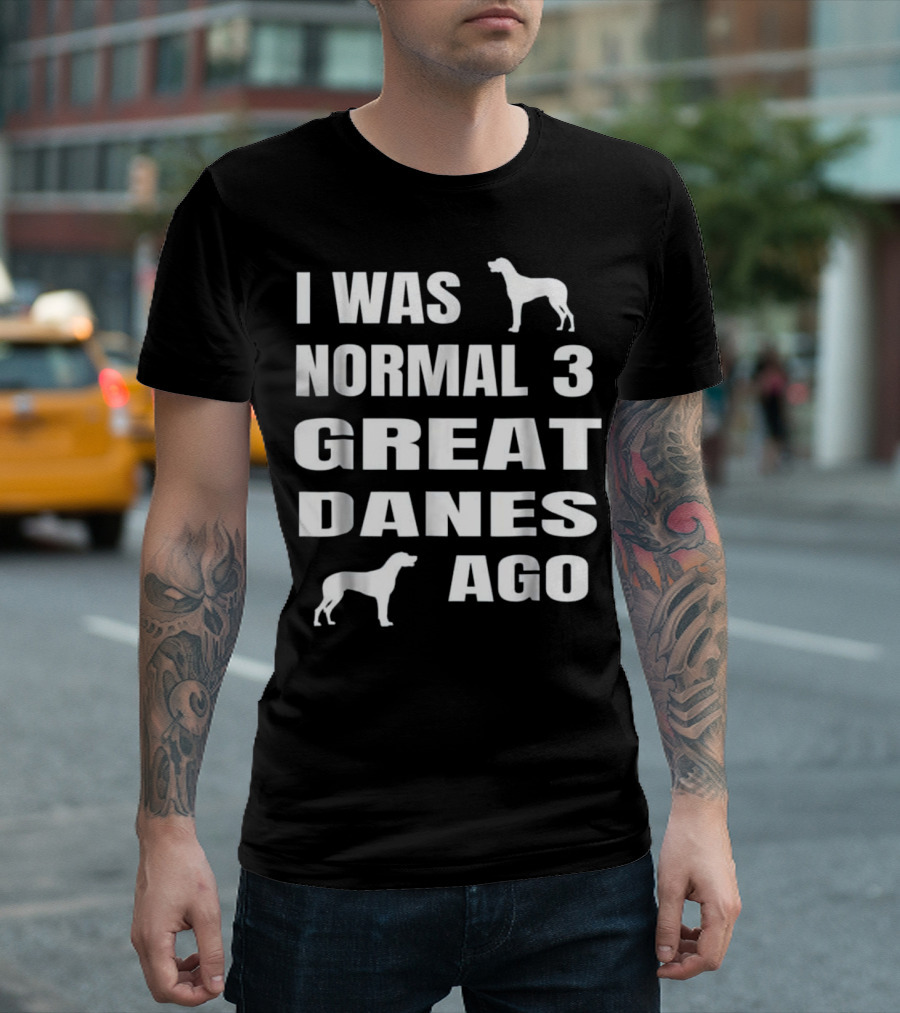 I Was Normal 3 Great Danes Ago T-Shirt