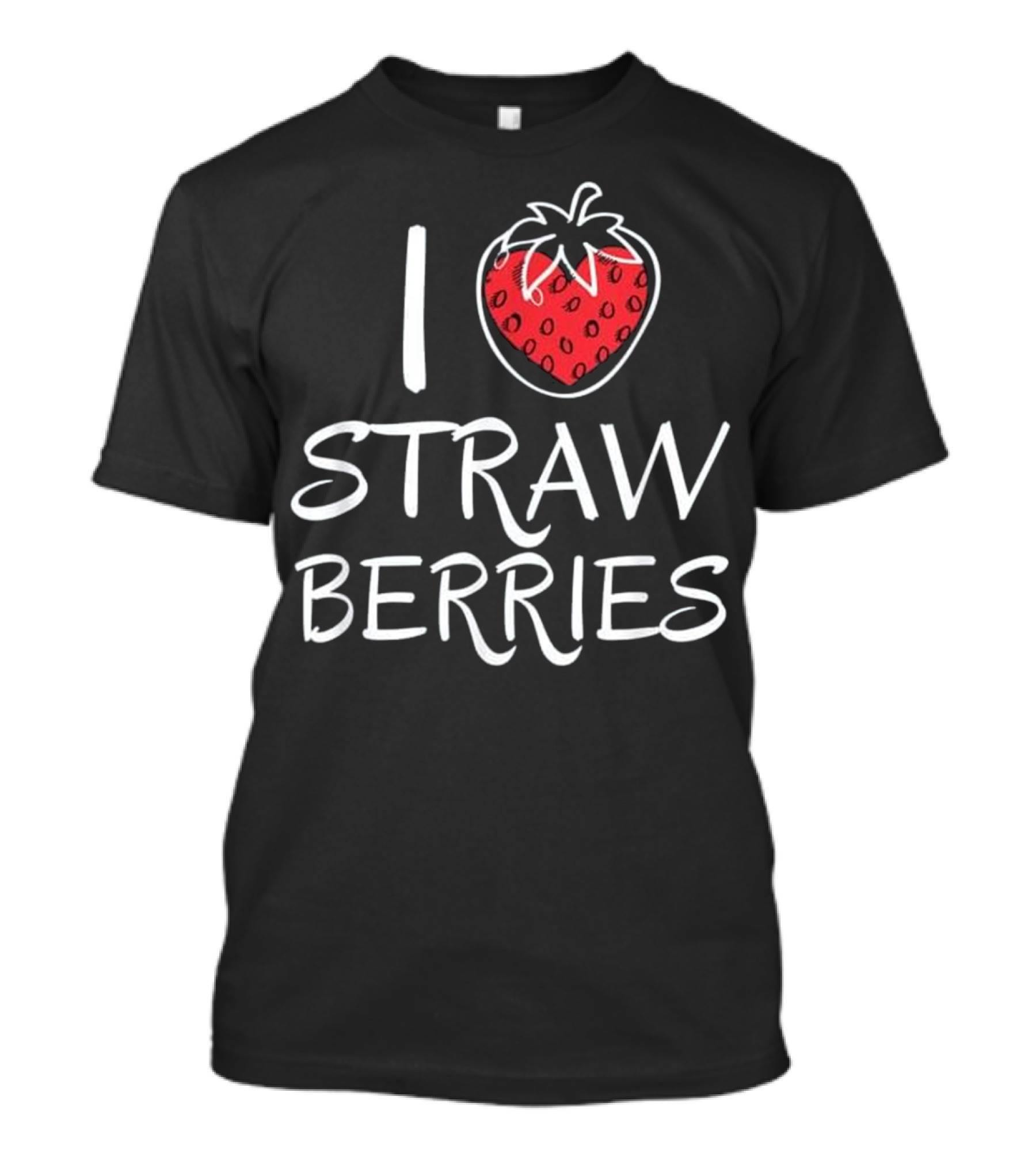 I Love Strawberries Summer Fruit T-Shirt