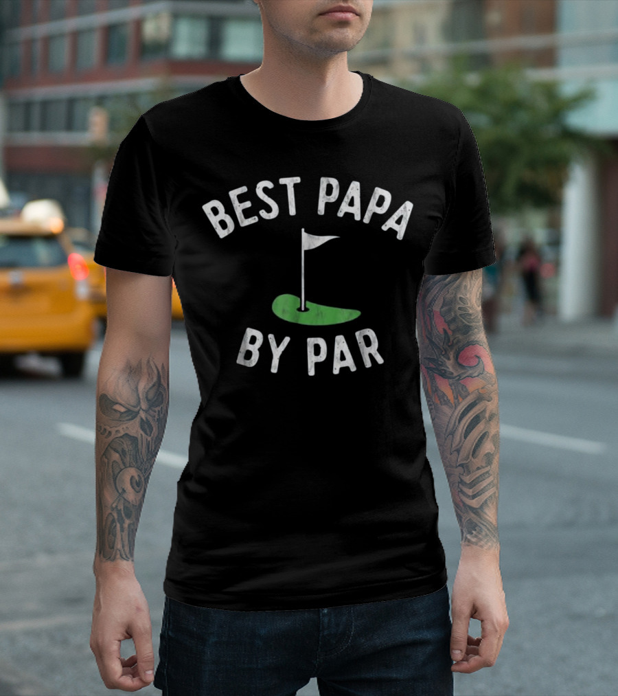 Best Papa By Par Funny Golf Mens T-Shirt