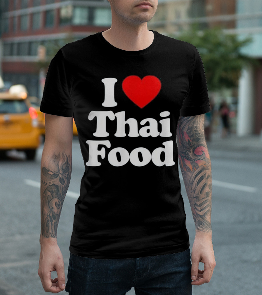I Love Thai Food Heart T-Shirt