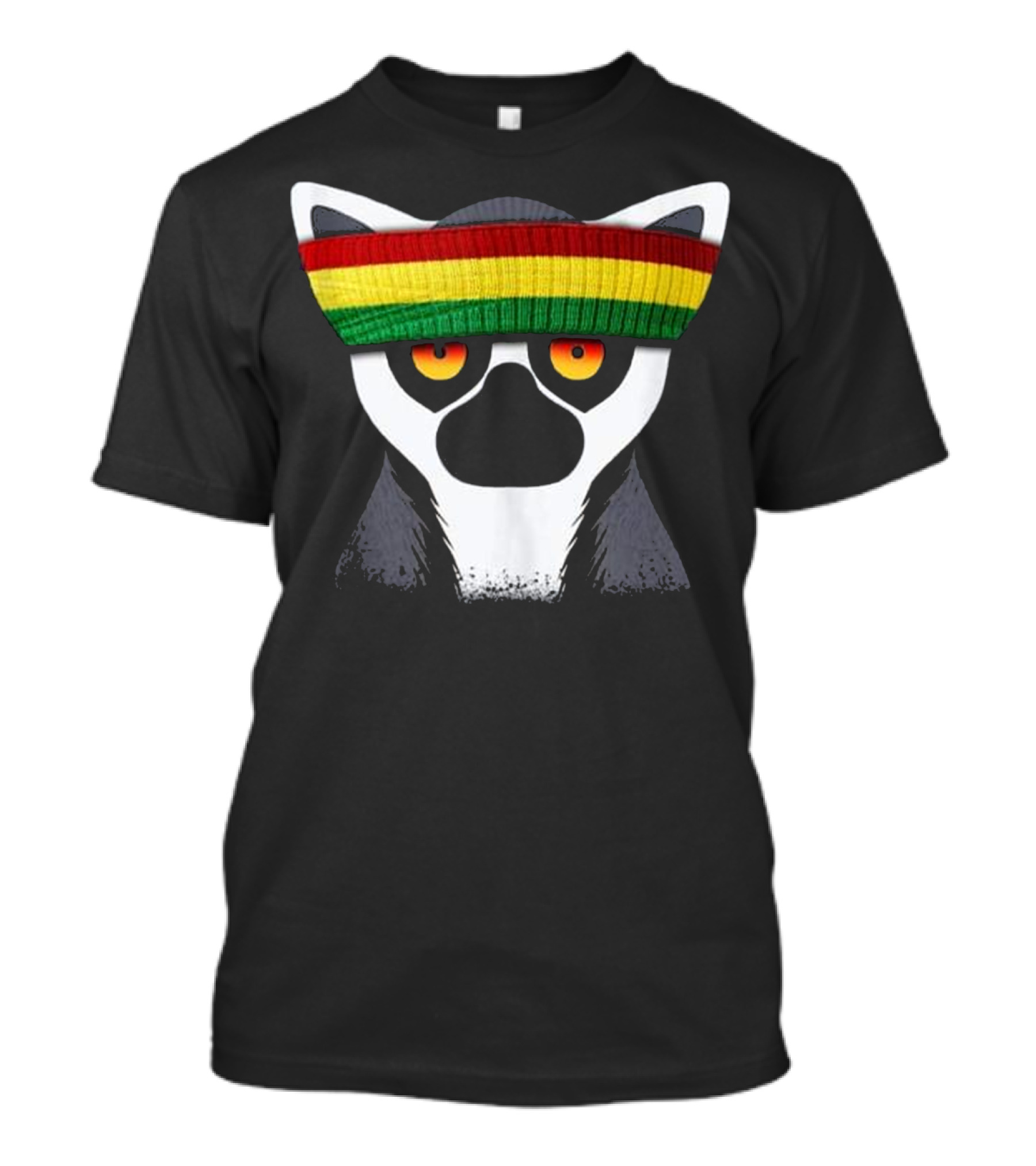 Ring Tailed Lemur Reggae Music Rastafarian Vibes T-Shirt