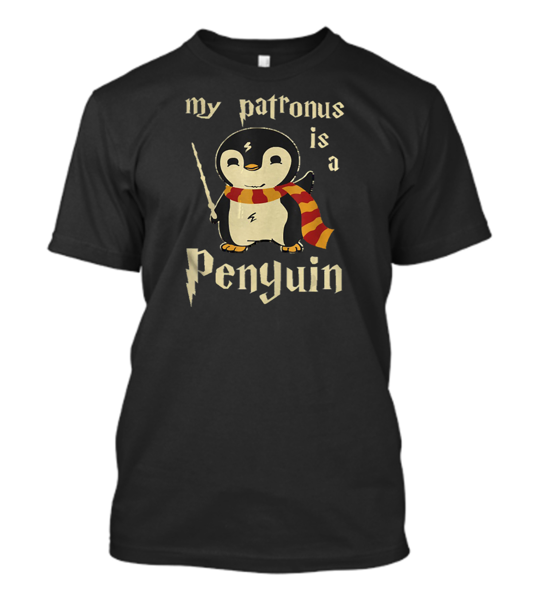 My Patronus Is A Penguin Wizard T-Shirt