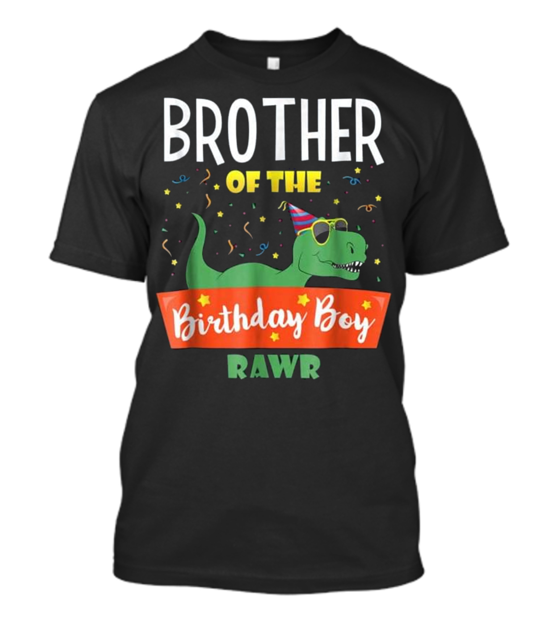 Brother Of The Birthday Boy Dinosaur Fun Rawr T-Shirt
