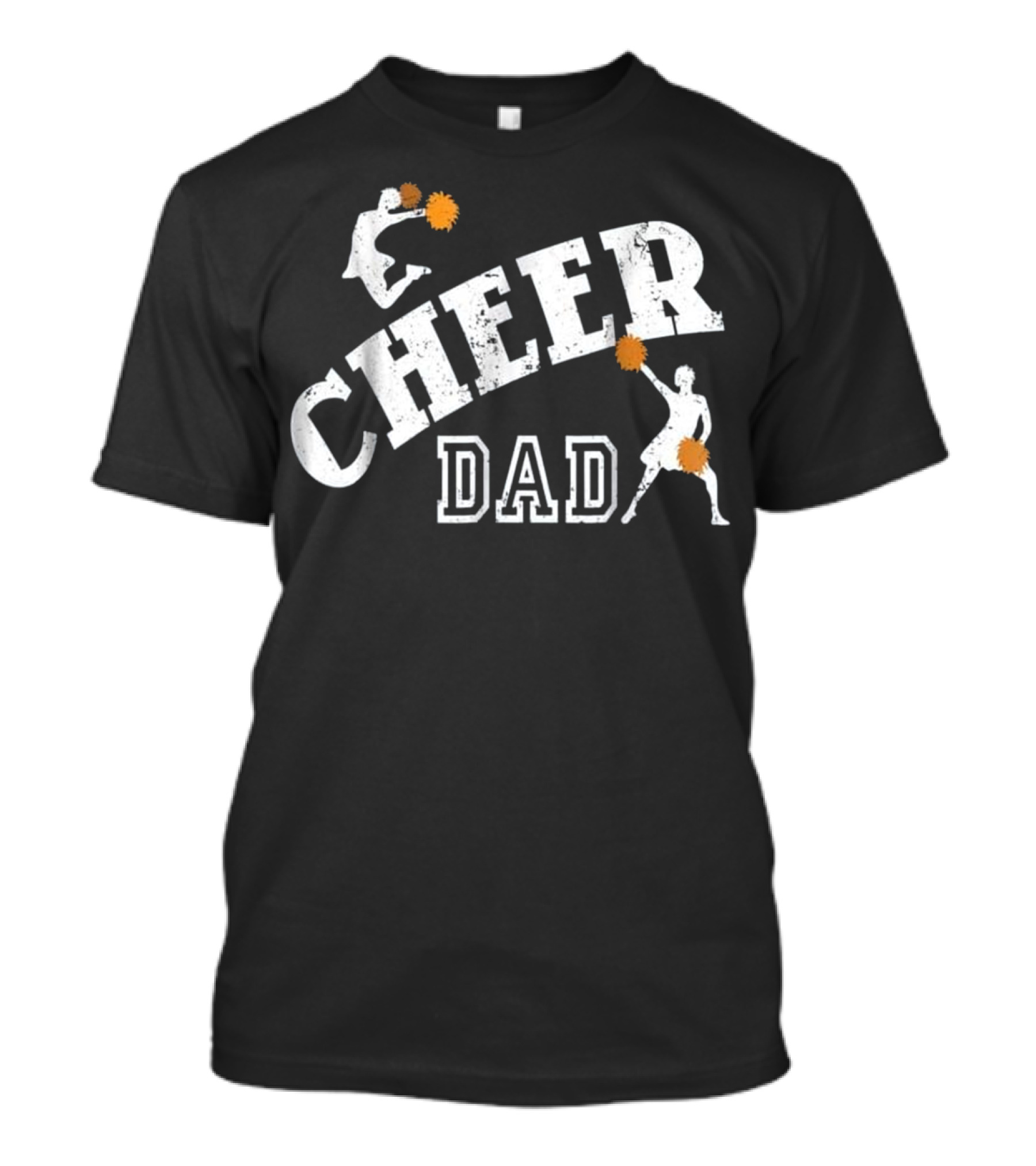 Cheer Dad Funny Cheerleading Pom Poms Sports Enthusiast T-Shirt