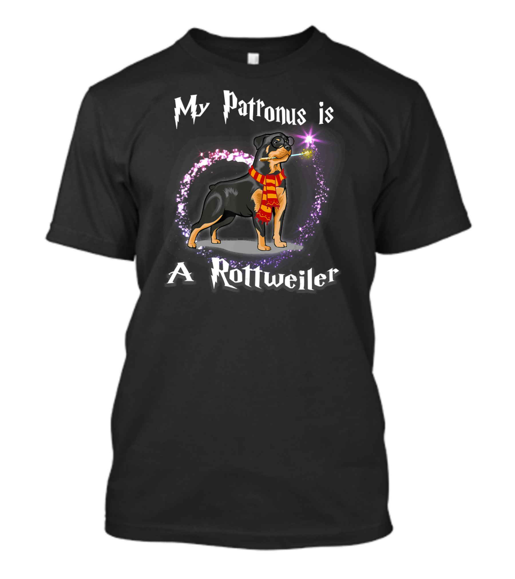 My Patronus Is A Rottweiler Magic Aura Dog Lovers T-Shirt