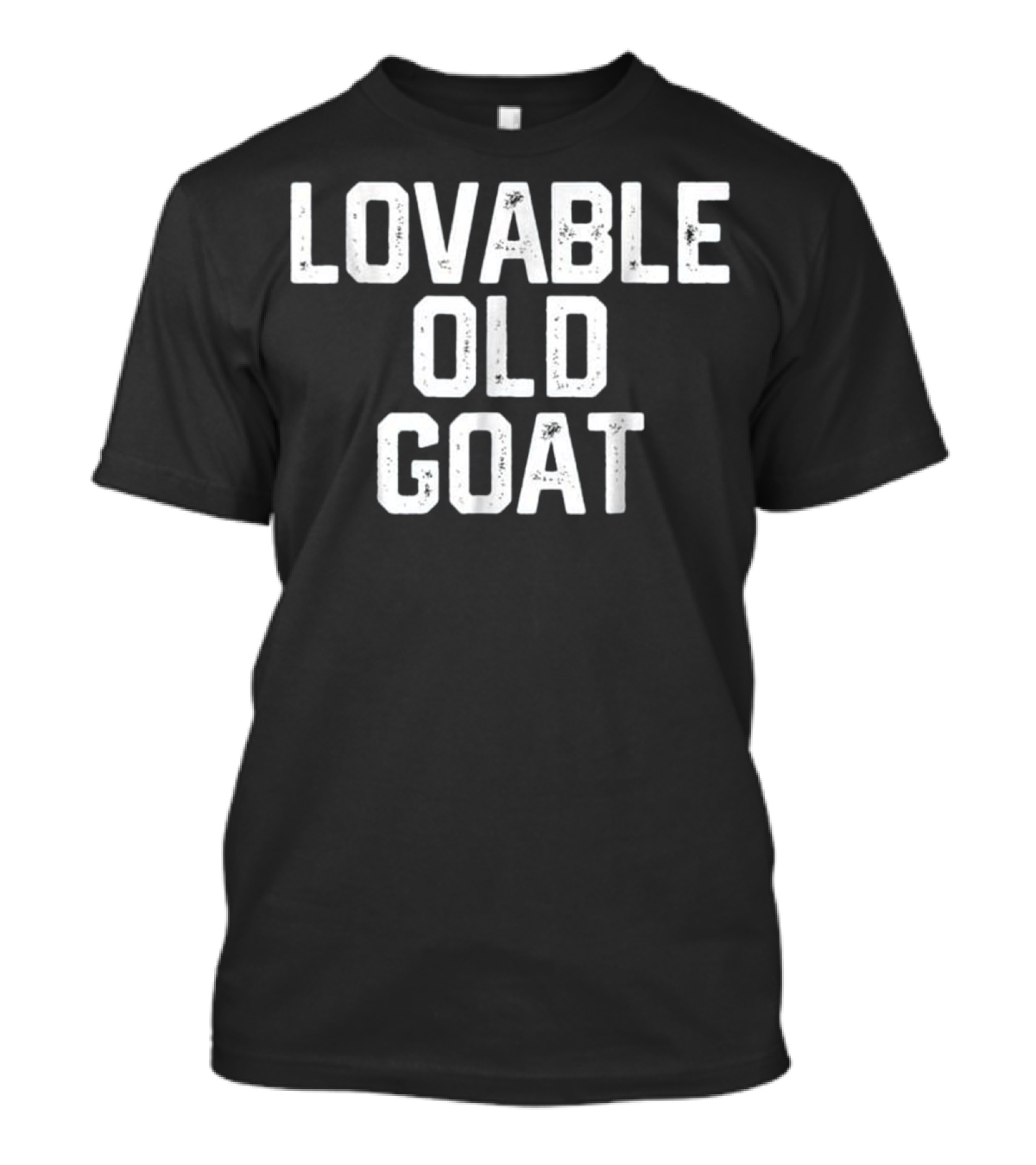Lovable Old Goat Mens Christmas Funny T-Shirt