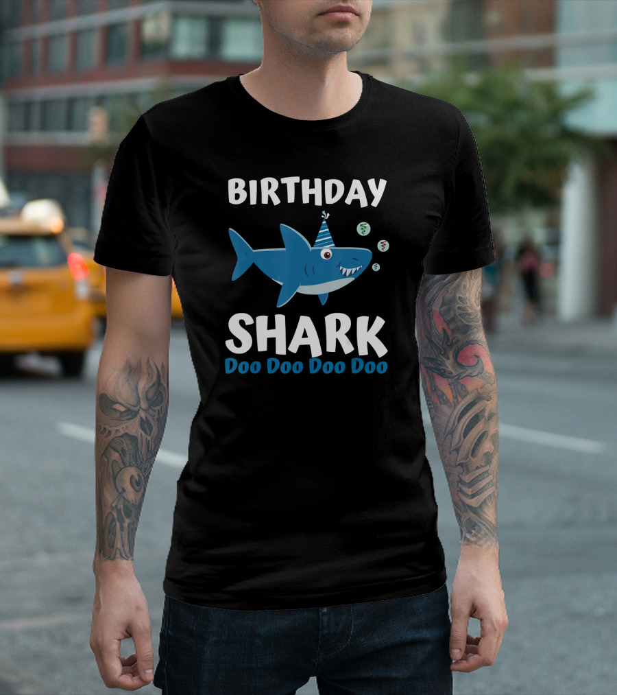 Birthday Shark Doo Doo Doo Doo T-Shirt