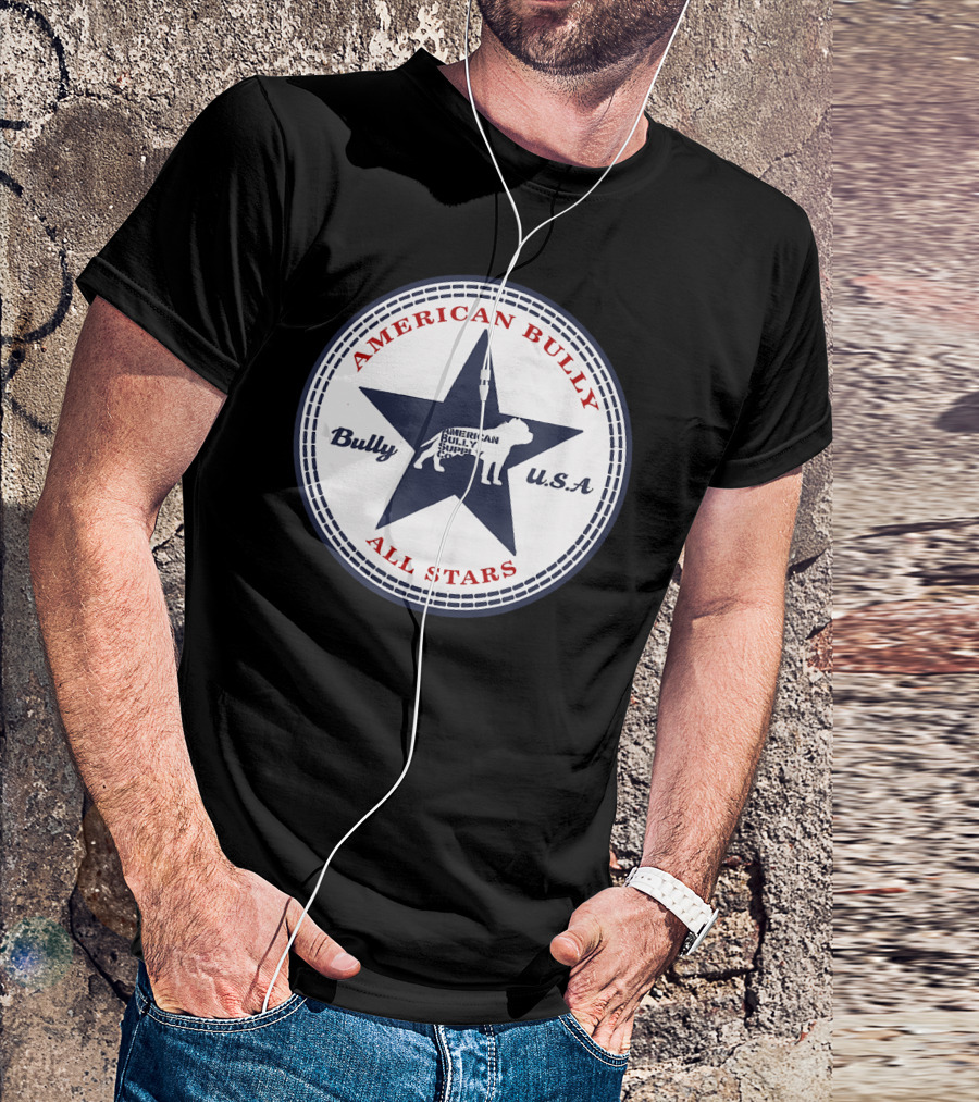 American Bully Supply Co All Stars Bully U.S.A Star T-Shirt