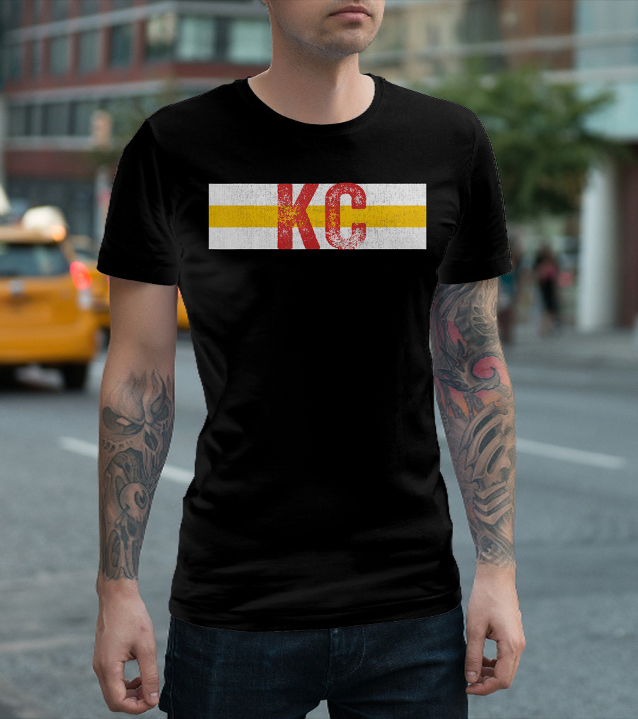 KC Sports Football Fan Kansas City Fans Chiefs Colors T-Shirt