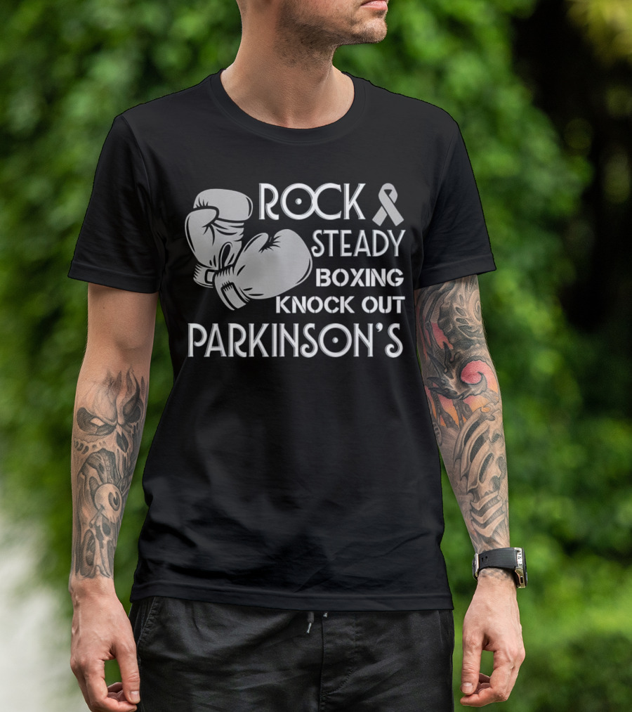 Rock Steady Boxing Knock Out Parkinson's Gloves T-Shirt