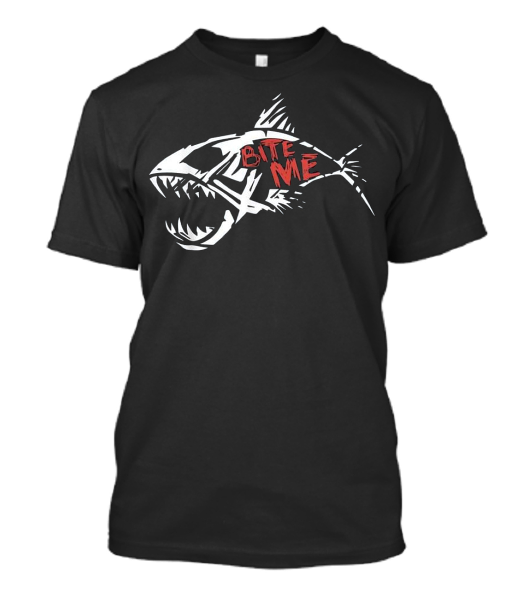 Bite Me Shark Funny Fishing T-Shirt