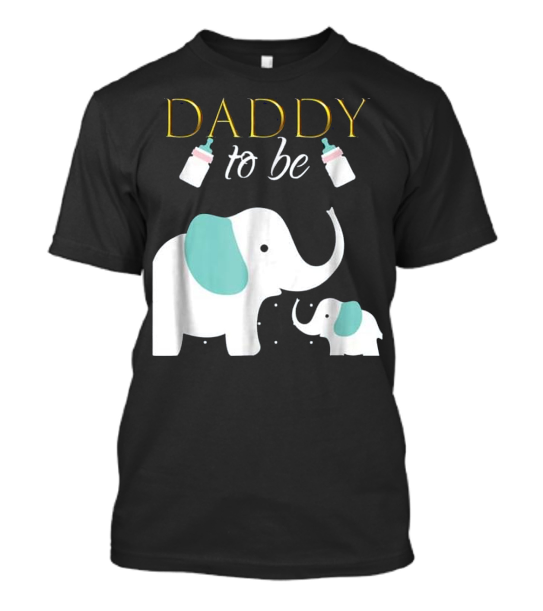 Daddy To Be Elephant Baby Shower For Boy T-Shirt