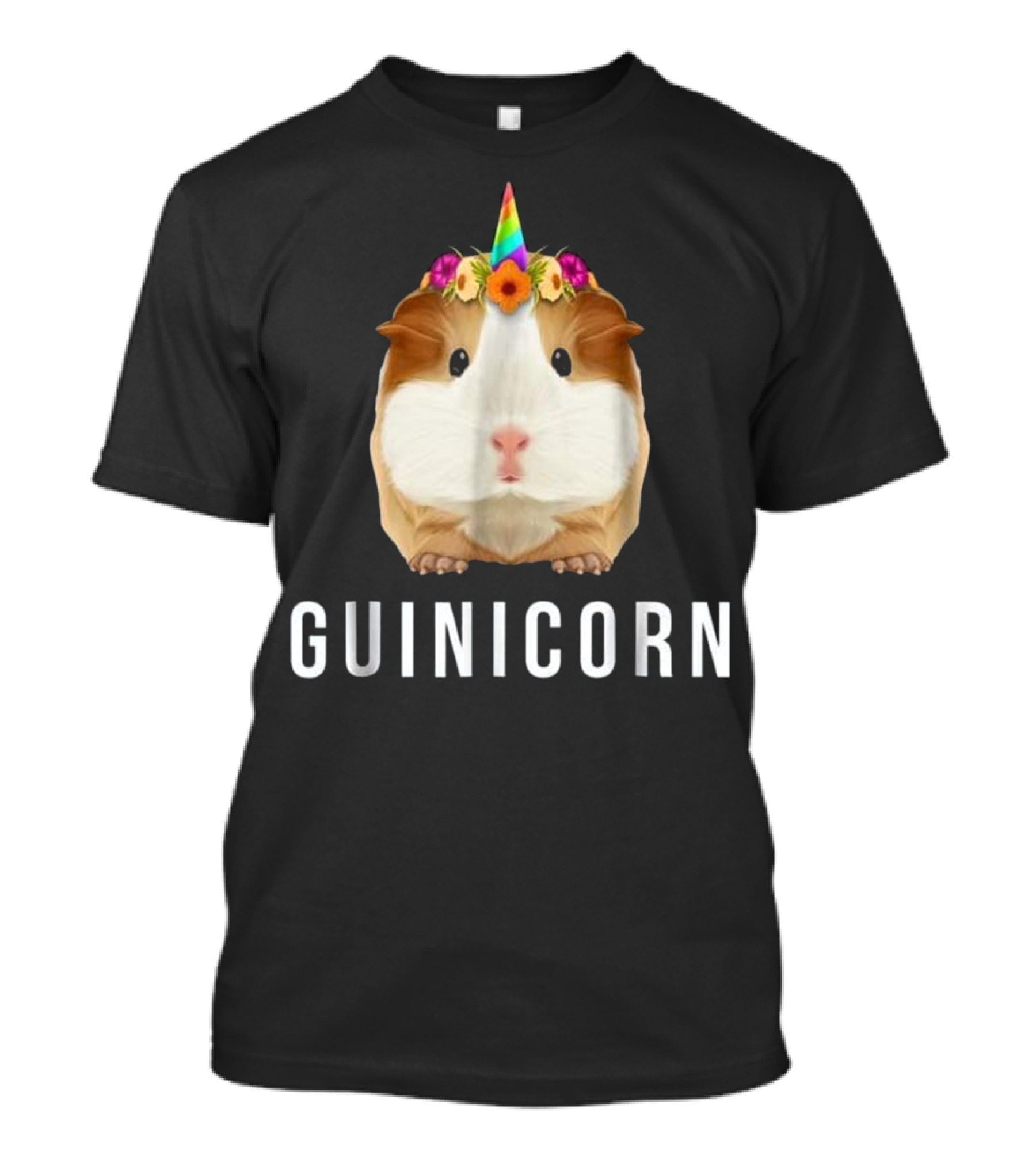 Guinea Pig Guinicorn Unicorn Flower Costume T-Shirt
