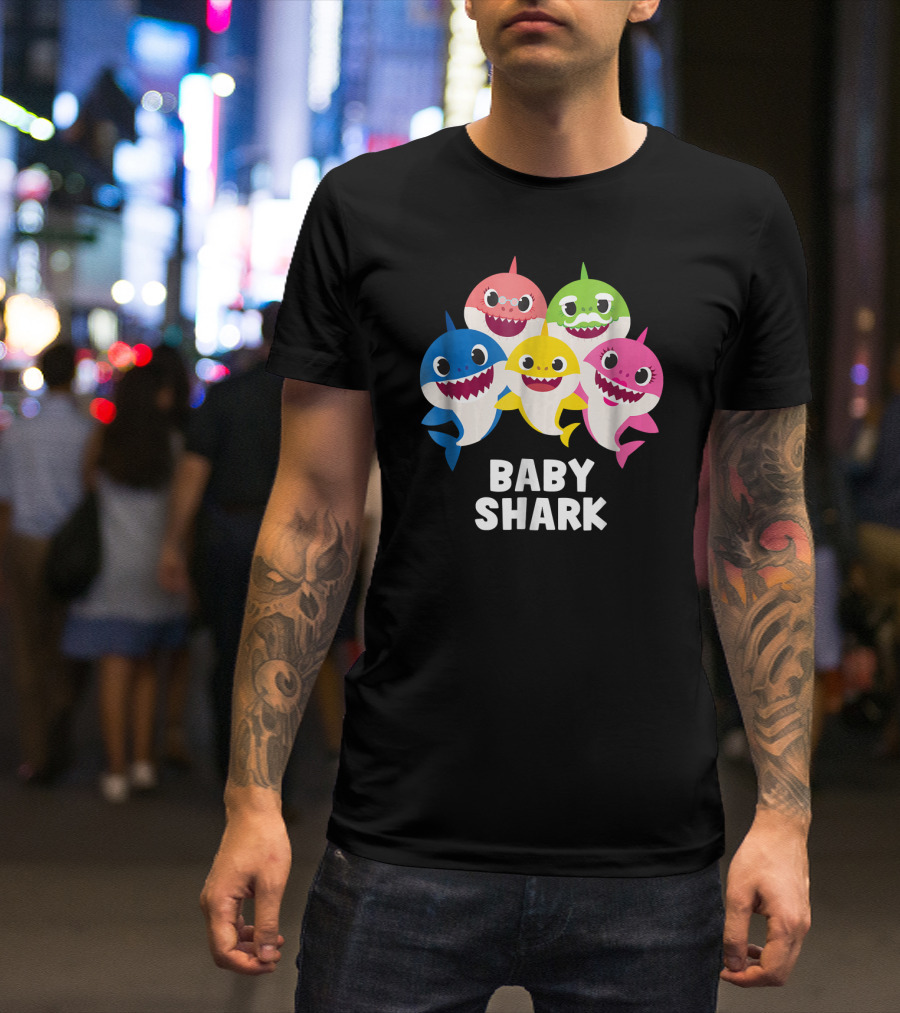 Baby Shark Family Pinkfong Characters T-Shirt