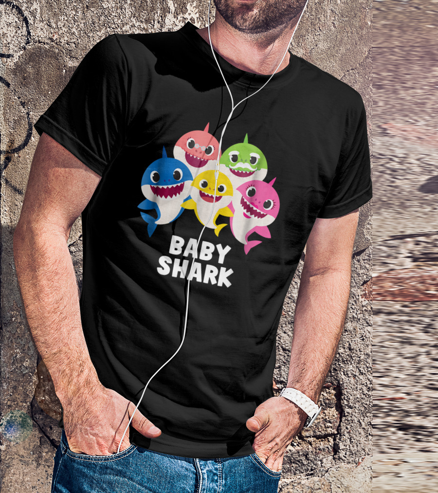 Baby Shark Family Pinkfong Characters T-Shirt