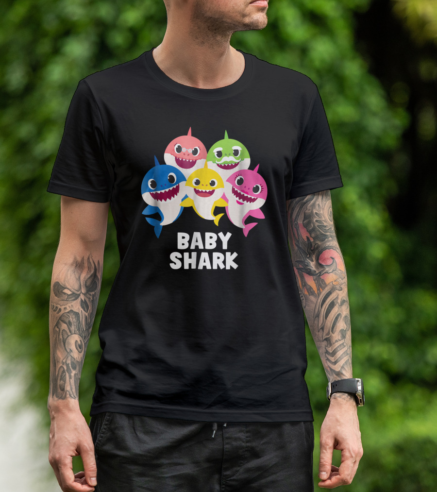 Baby Shark Family Pinkfong Characters T-Shirt