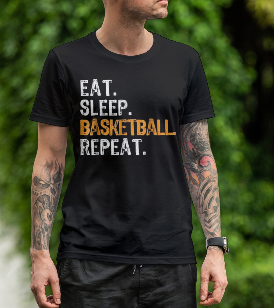 Eat Sleep Basketball Repeat T-Shirt