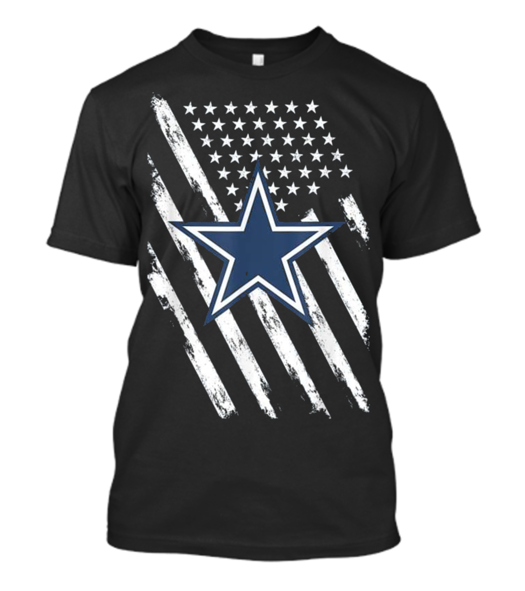 Cowboys Football Dallas Fans USA Flag Star T-Shirt