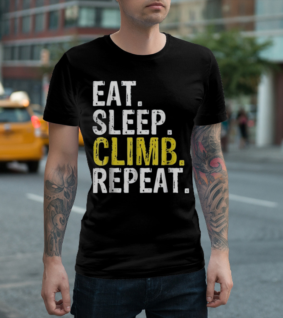 Eat Sleep Climb Repeat Climbing T-Shirt