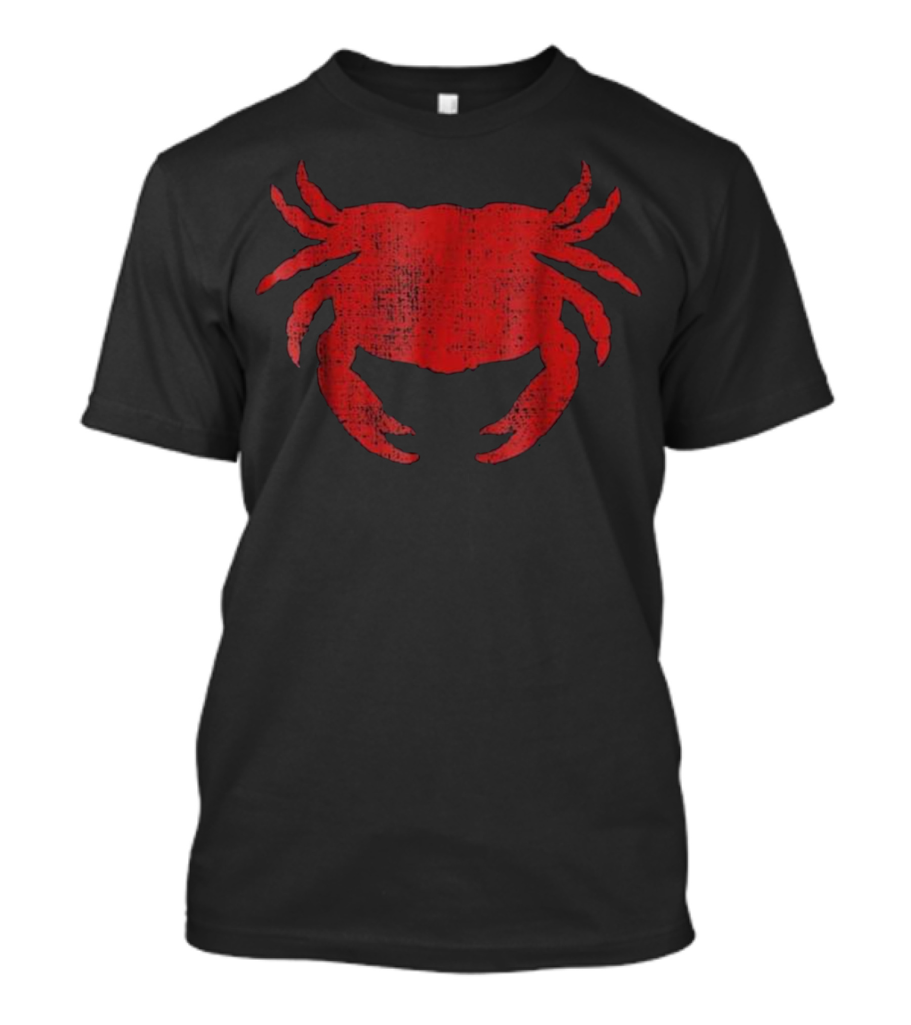 Crab Crabs Crabbing G Red Distressed Crab T-Shirt