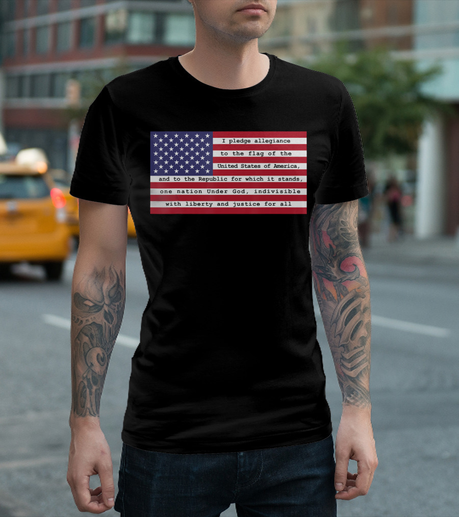 American Flag I Pledge Allegiance to the Flag of the United States of America T-Shirt