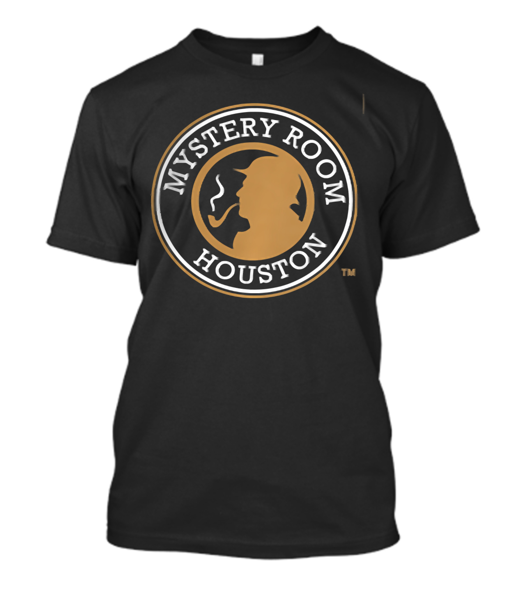 Mystery Room Houston Sherlock Holmes Silhouette With Pipe Escape Room Souvenir T-Shirt
