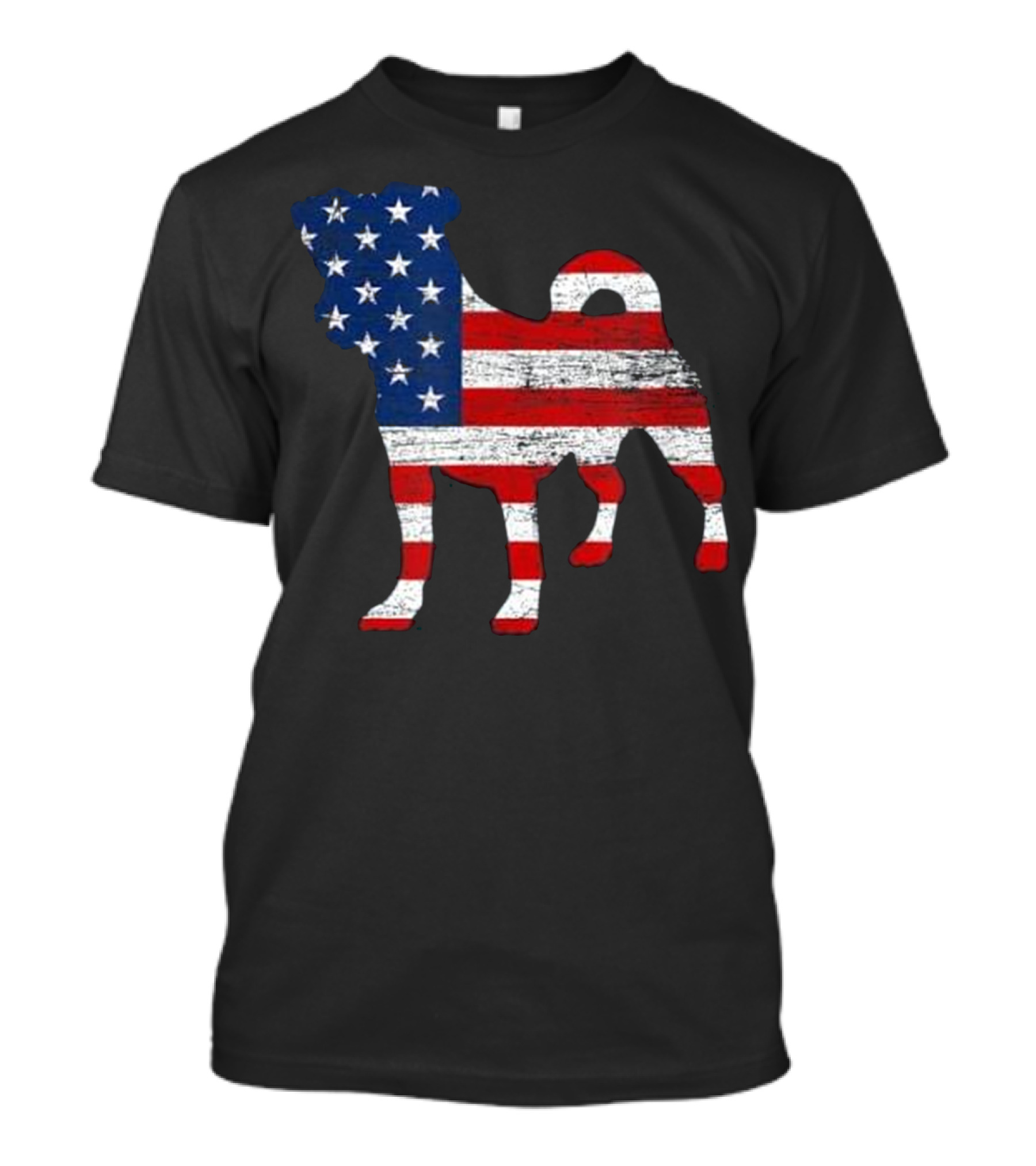 American Flag Jack Russell T-Shirt