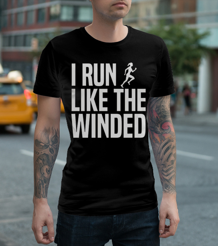 I Run Like The Winded Funny Running Premi Jogger Humor T-Shirt