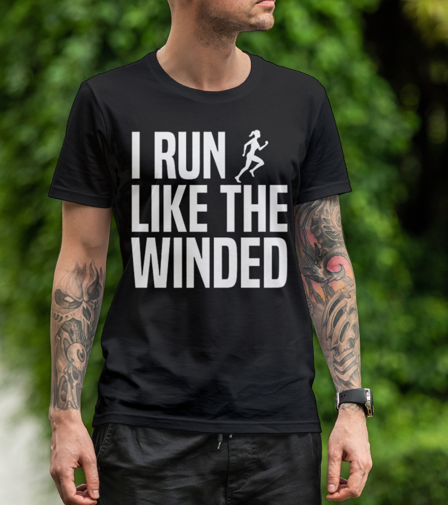 I Run Like The Winded Funny Running Premi Jogger Humor T-Shirt