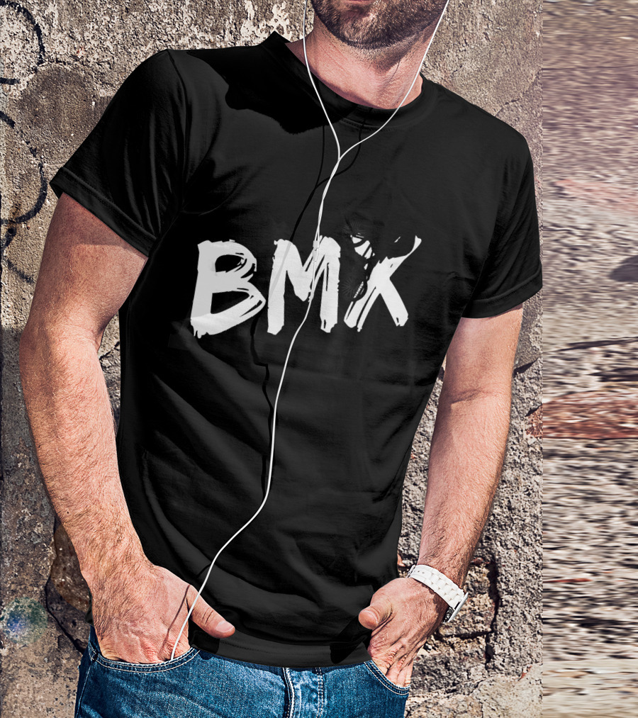 BMX Rider Bicycle Silhouette With Ramp T-Shirt