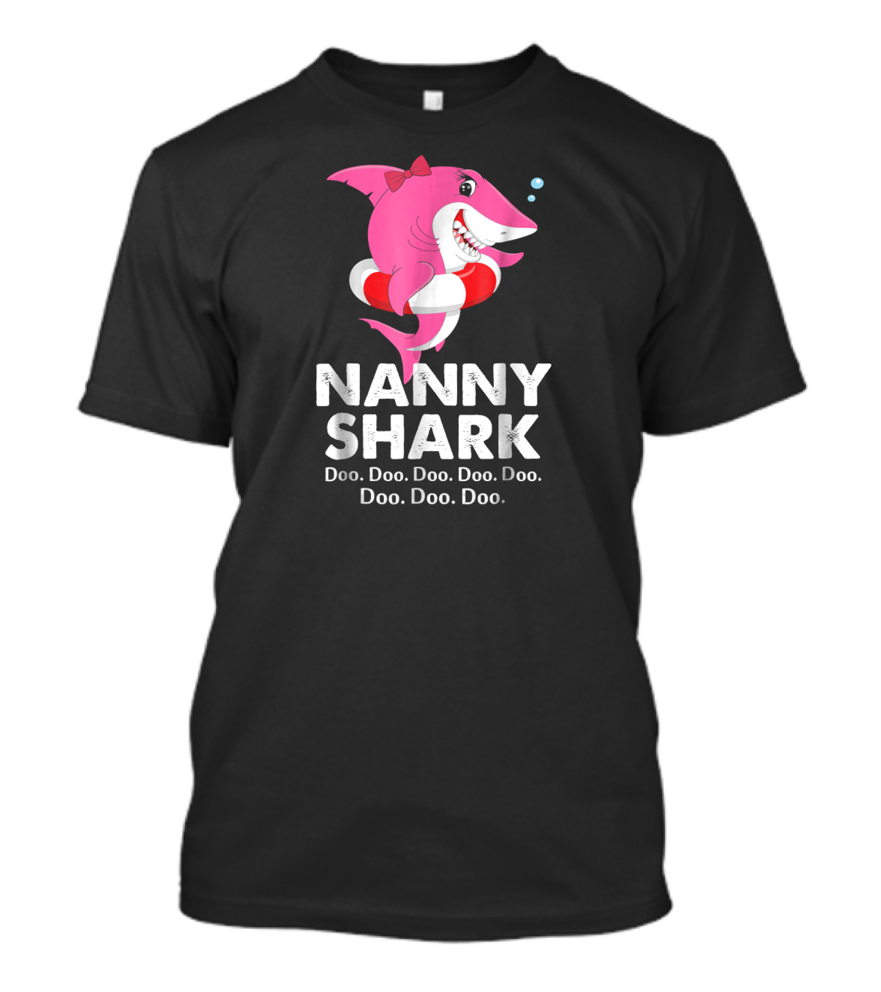 Nanny Shark Doo Doo Doo Grandma Family Shark Ha T-Shirt