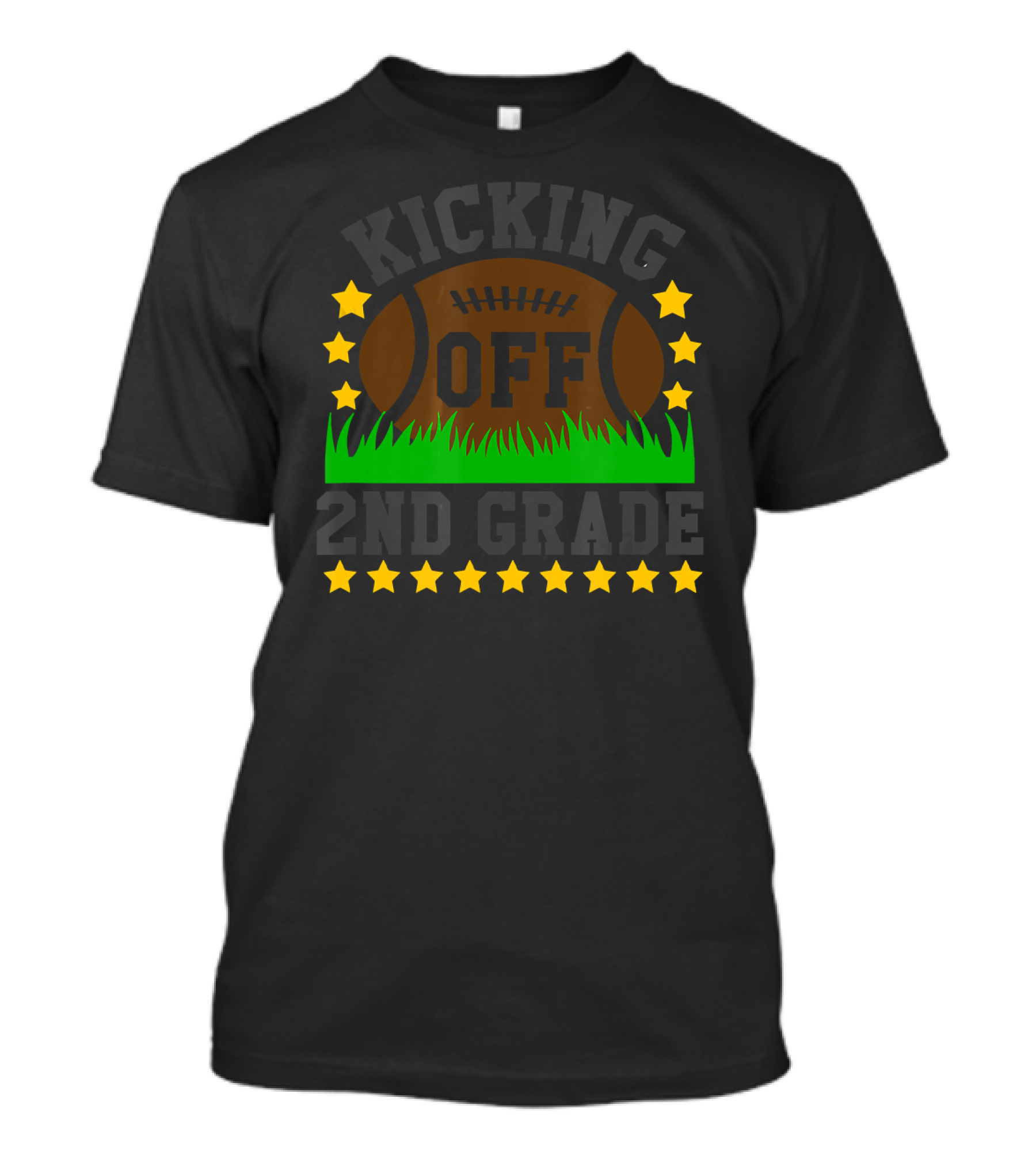 Rugby Kicking Off 2nd Grade Football Stars Back To School T-Shirt
