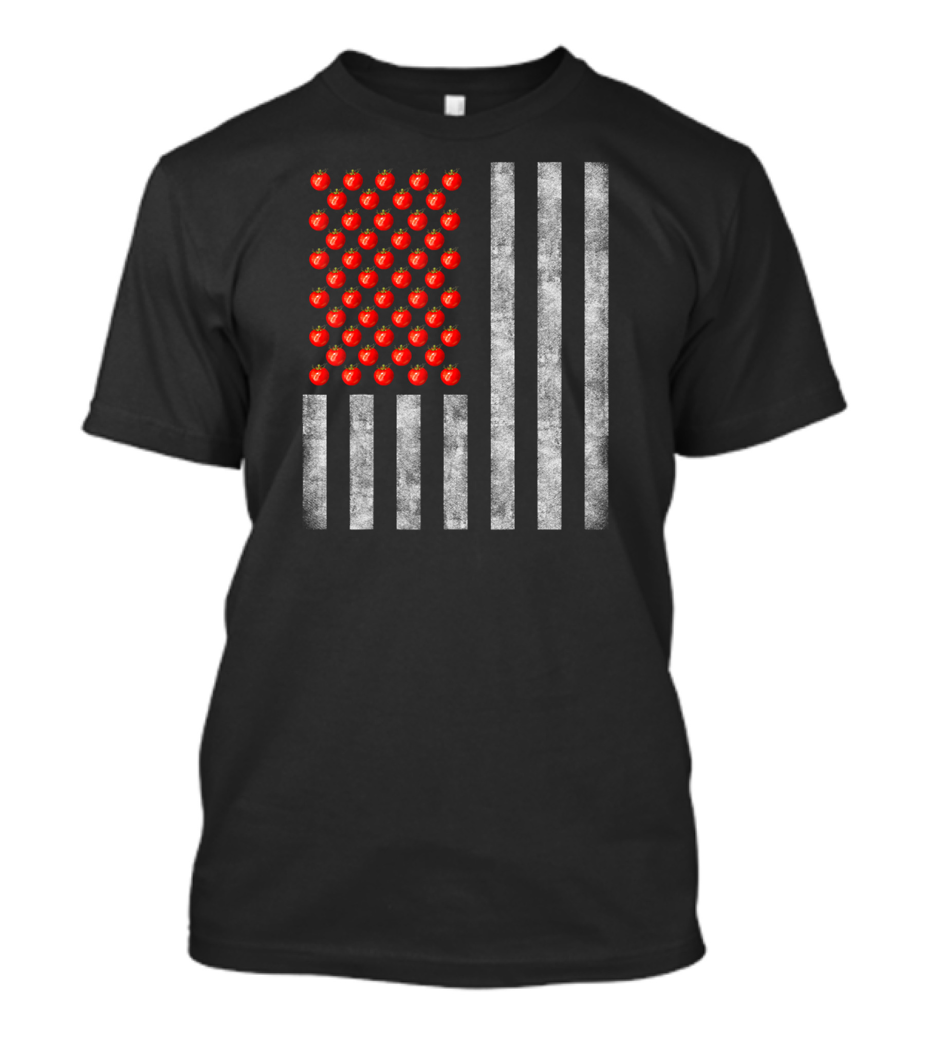 American Flag Vintage Patriotic Tomato Farmer US T-Shirt