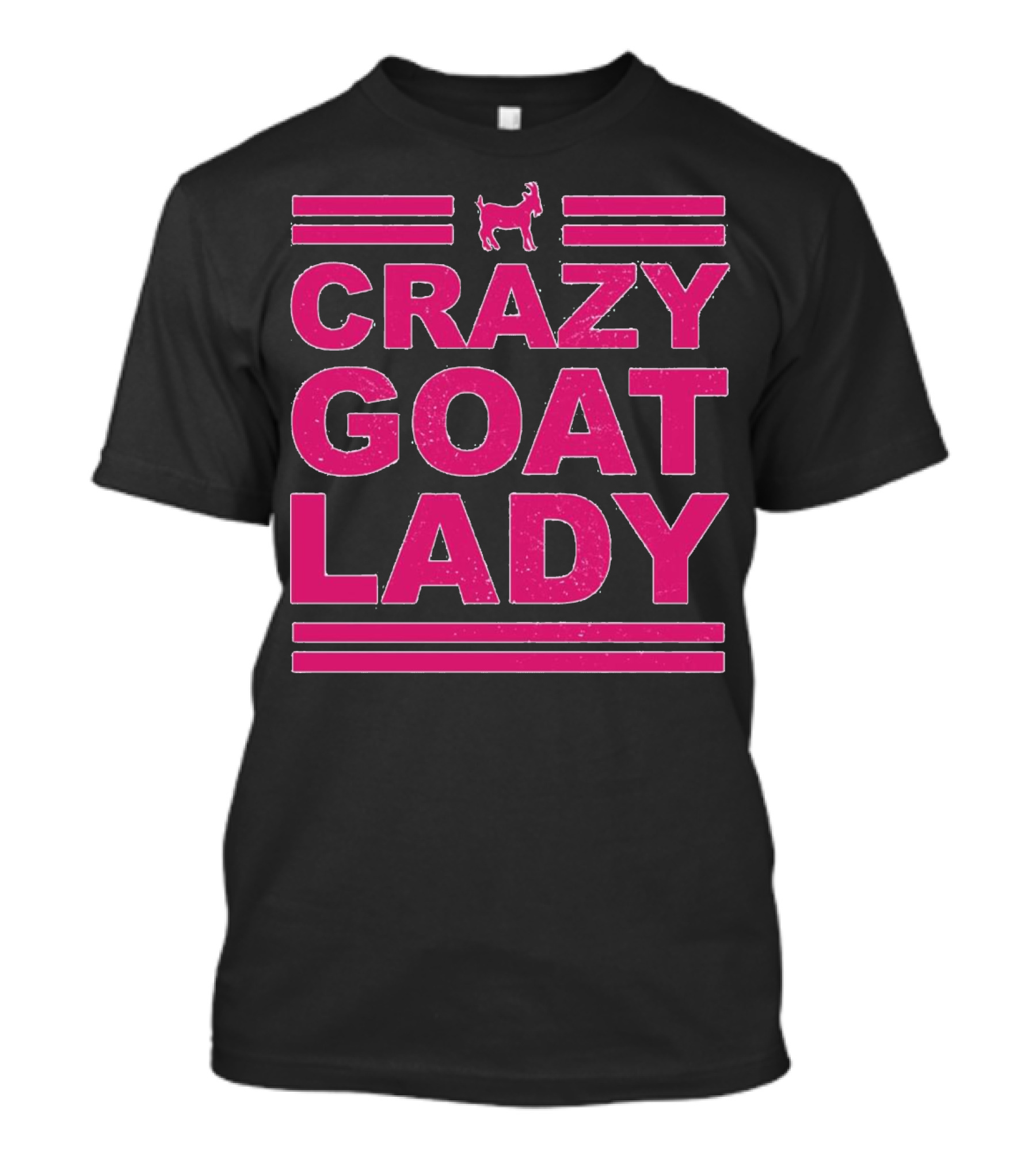 CRAZY GOAT LADY Funny Goat T-Shirt