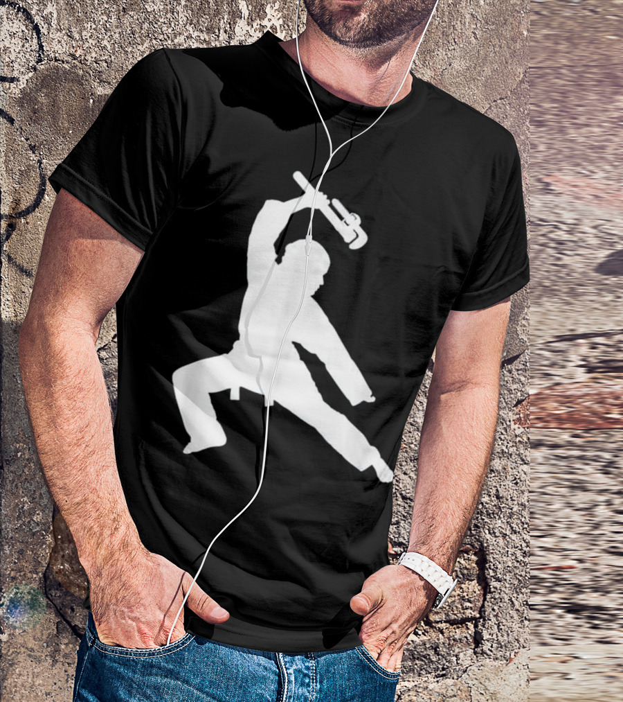 Plumbing Ninja Funny Plumber Action T-Shirt
