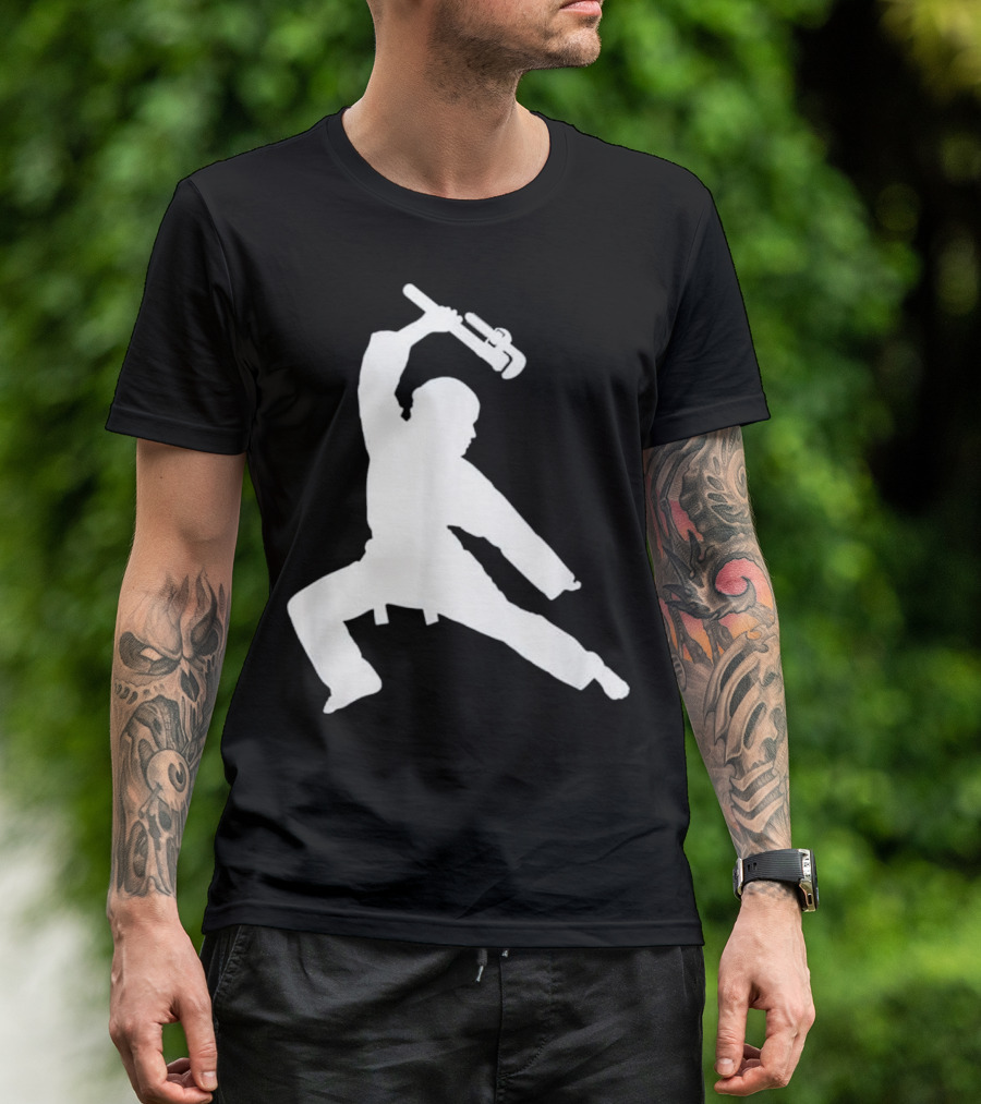 Plumbing Ninja Funny Plumber Action T-Shirt