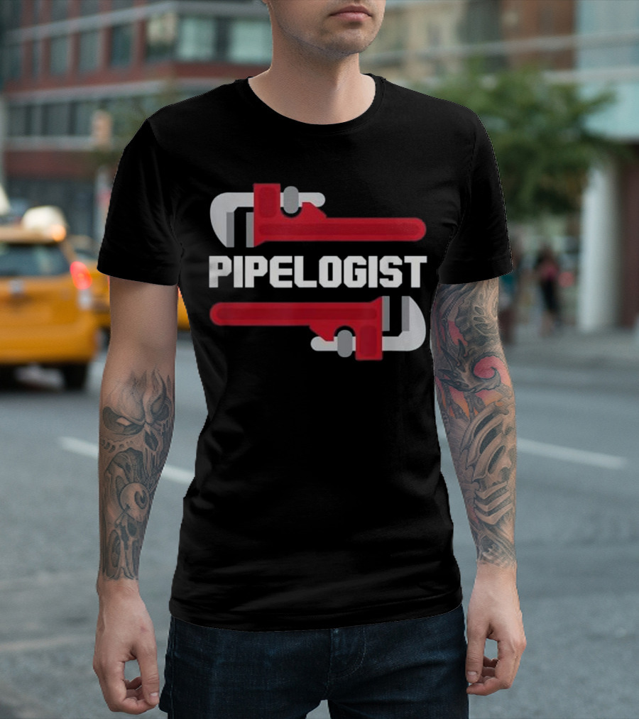 Pipelogist Plumbing Plumbers Wrench T-Shirt