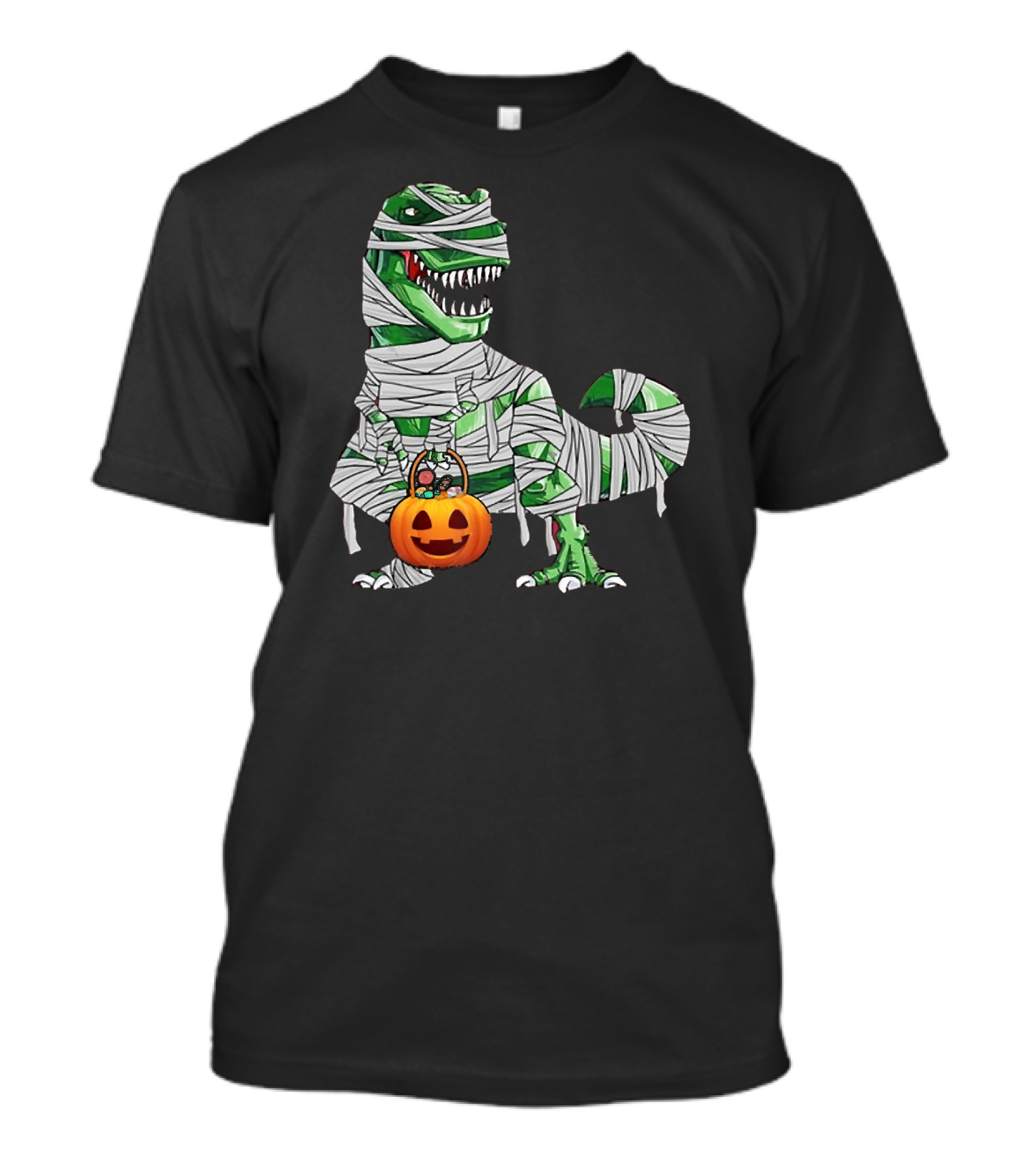 Halloween Pumpkin Dinosaur Mummy T-Rex Gift T-Shirt