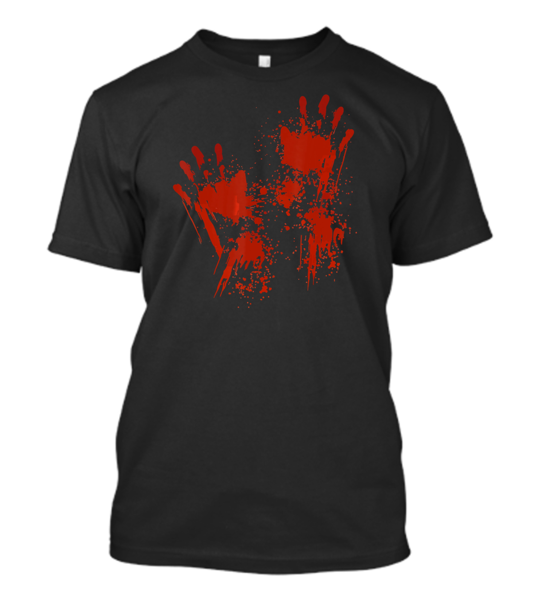 Halloween Blood Hands Costume Zombie Horror T-Shirt