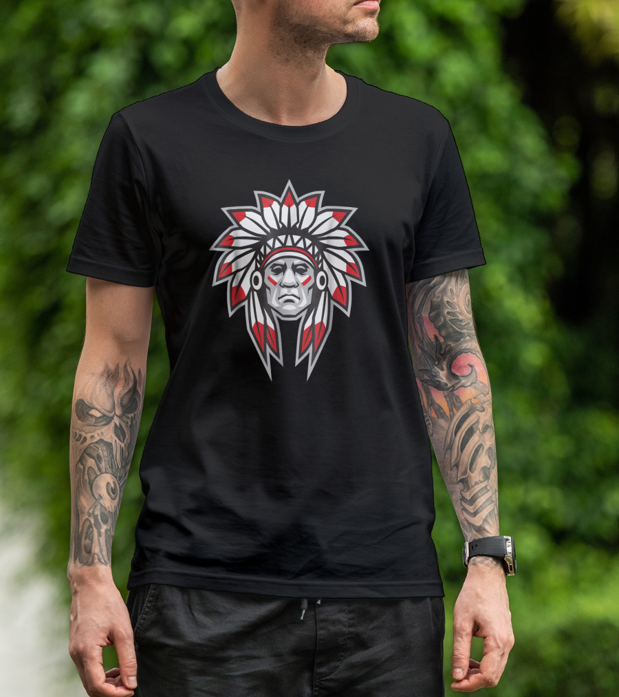 Native American Indian Chief Headdress T-Shirt