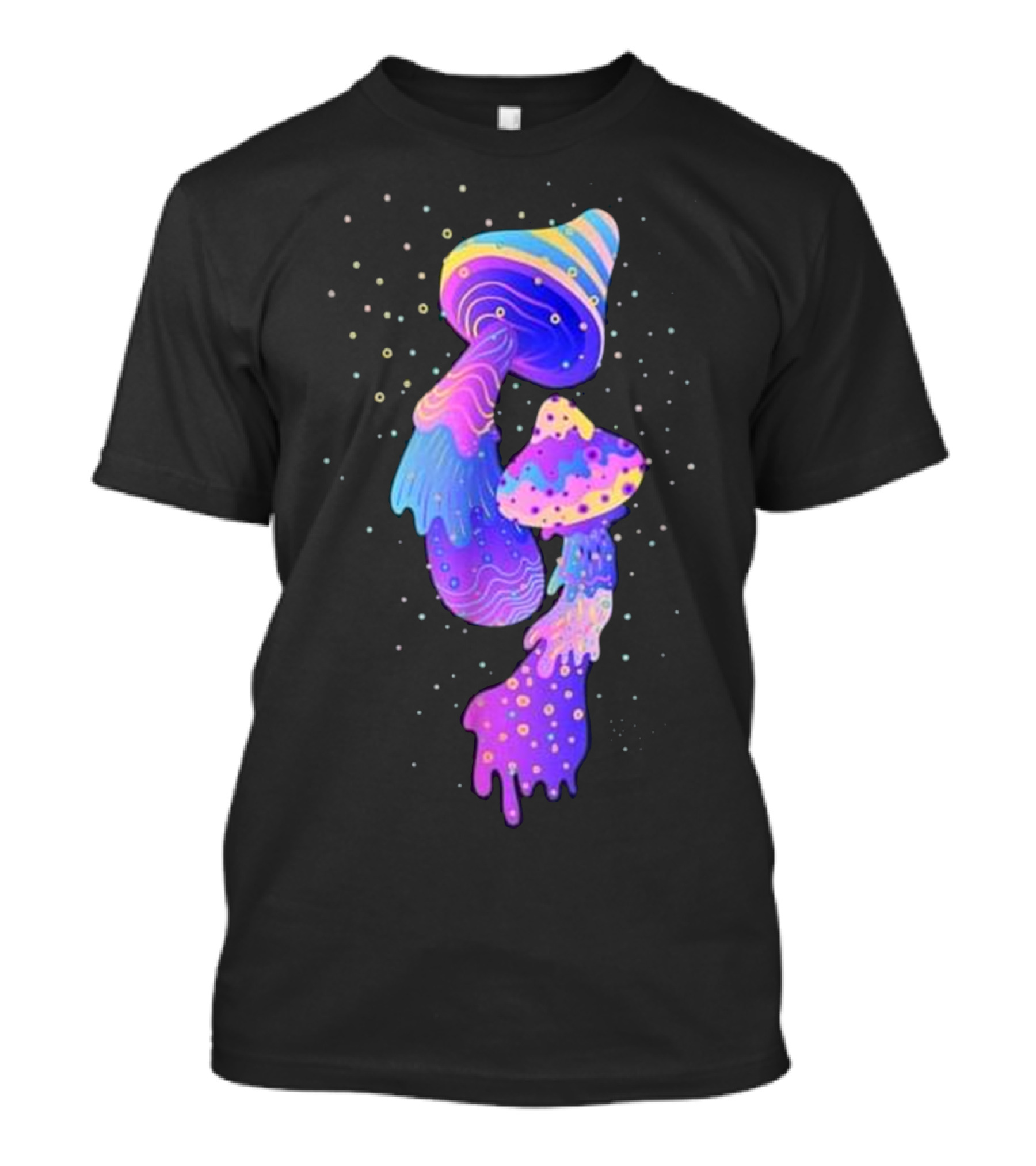 Electronic Dance Techno Colorful Psychedelic Mushroom T-Shirt